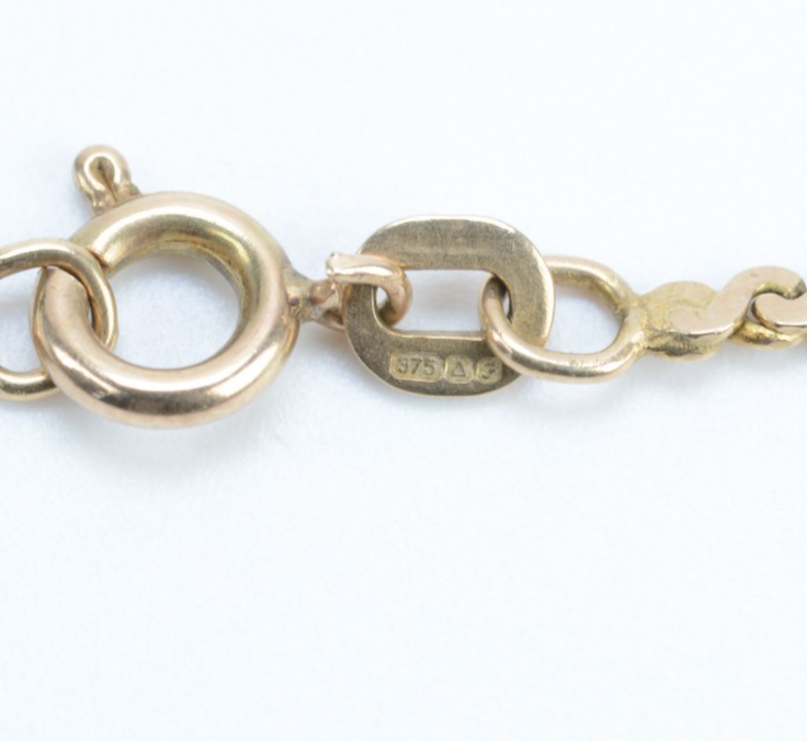 9ct Yellow Gold Serpentine Bracelet - 7" - 2.59g