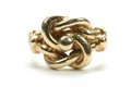 9ct Yellow Gold Chunky Knot Ring - Size U - 15.71g