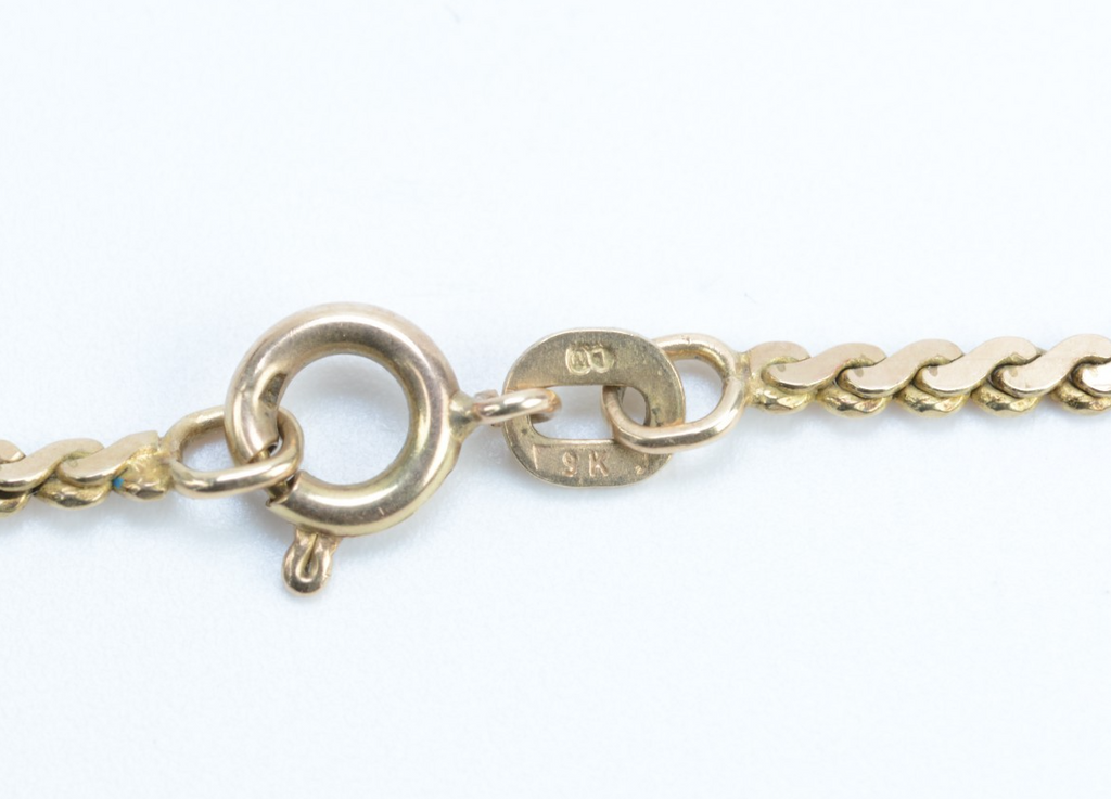 9ct Yellow Gold Serpentine Bracelet - 7" - 2.59g