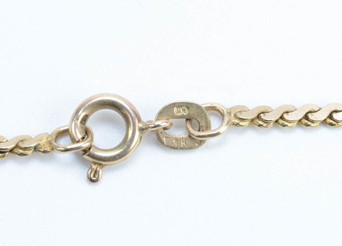 9ct Yellow Gold Serpentine Bracelet - 7" - 2.59g