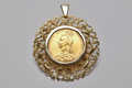 1890 Gold Full Sovereign 9ct Pendant - 13.52g