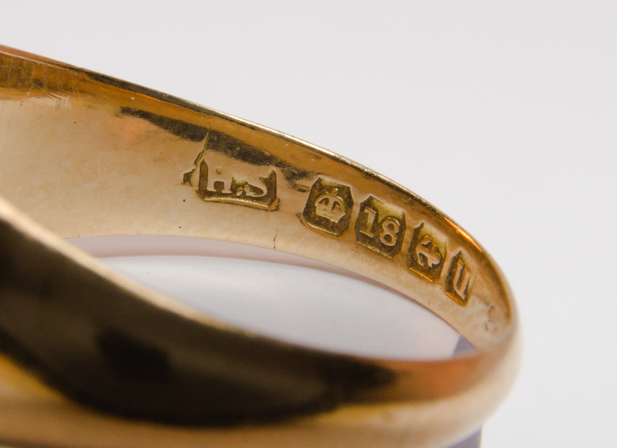 18ct Yellow Gold Diamond Gypsy Ring - 0.20ct - Size R - 4.98g