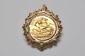 1976 Gold Full Sovereign 9ct Pendant - 11.46g