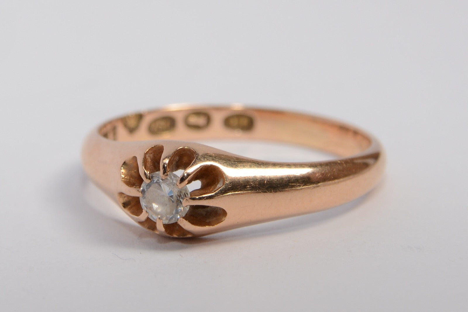 18ct Yellow Gold & Goshanite Ring - Size R¹/² - 4.03g