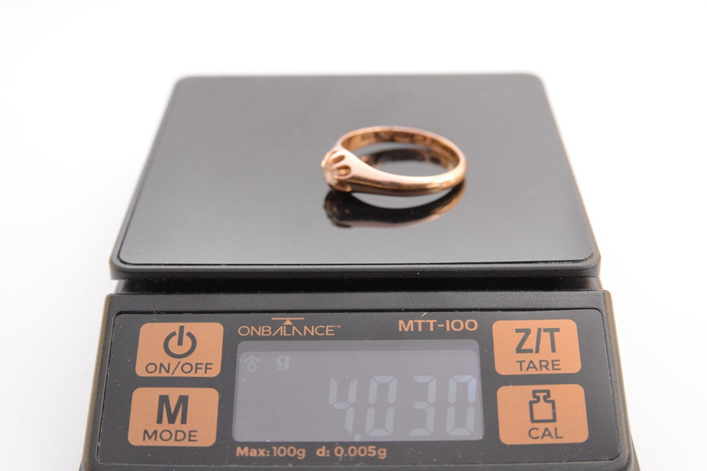 18ct Yellow Gold & Goshanite Ring - Size R¹/² - 4.03g