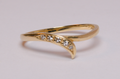 18ct Yellow Gold & Diamond Ring - Size M¹/² - 1.74g