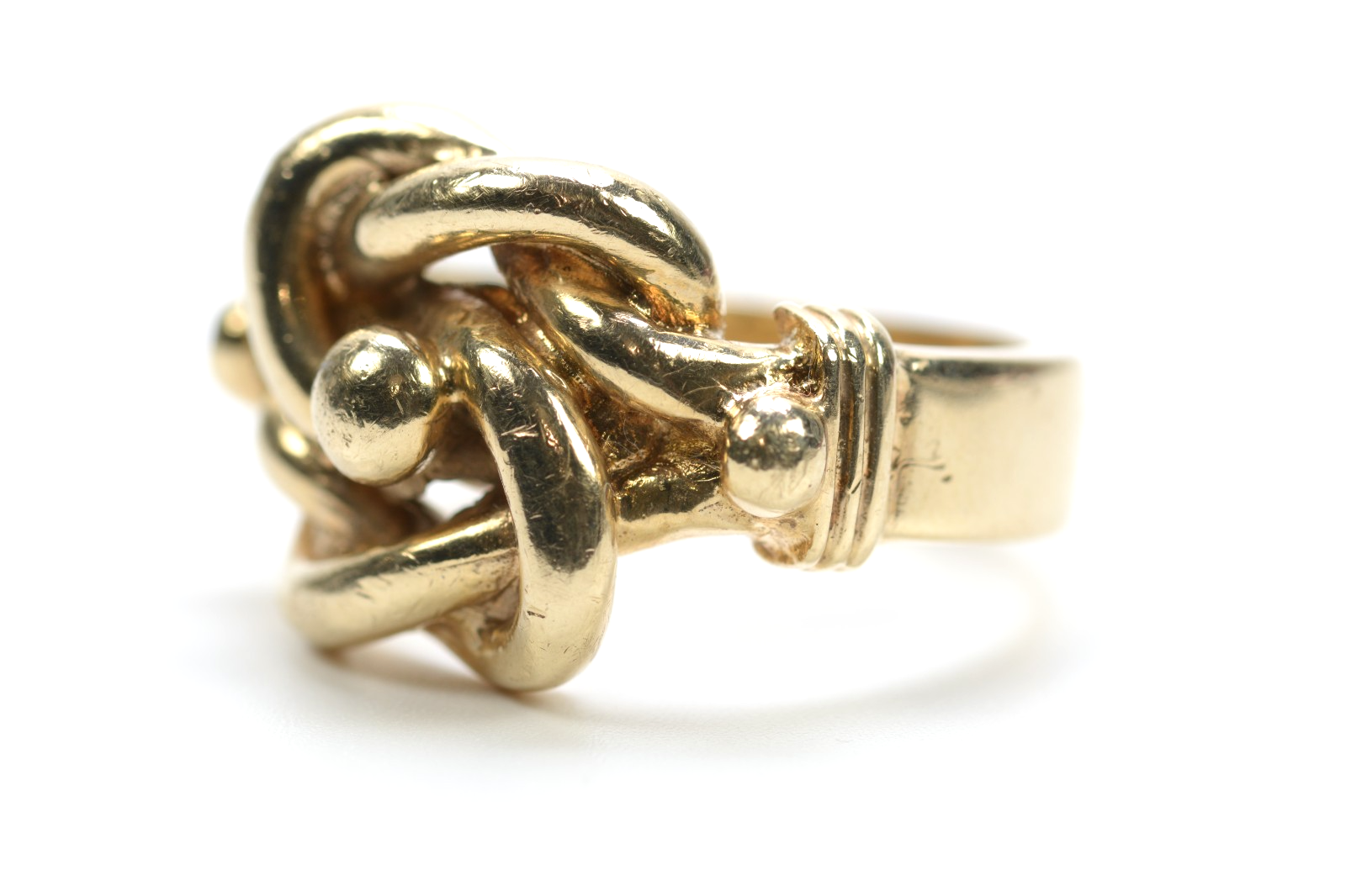 9ct Yellow Gold Chunky Knot Ring - Size U - 15.71g
