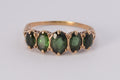 9ct Yellow Gold & Aventurine Ring - Size V - 3.3g
