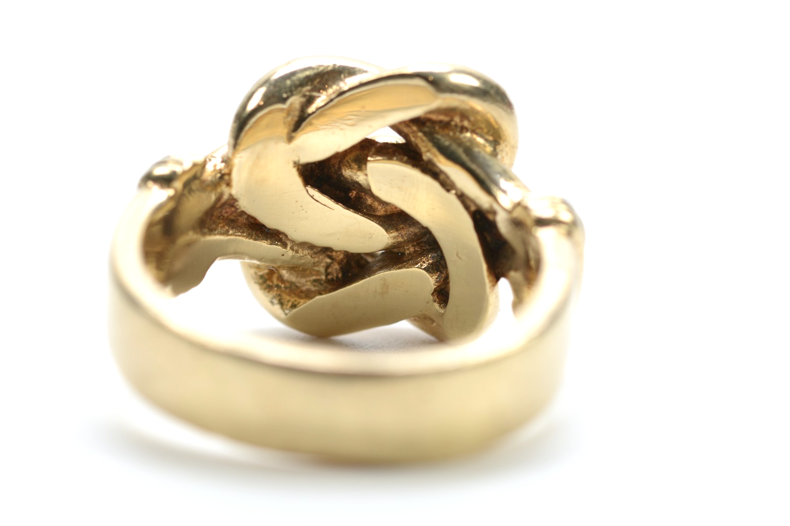 9ct Yellow Gold Chunky Knot Ring - Size U - 15.71g