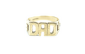 9ct Yellow Gold 'DAD' Ring - Size Q - 4 Grams