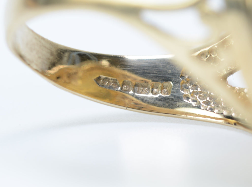 1892 Gold Full Sovereign Ring 9ct Mount - Size X - 13.23g